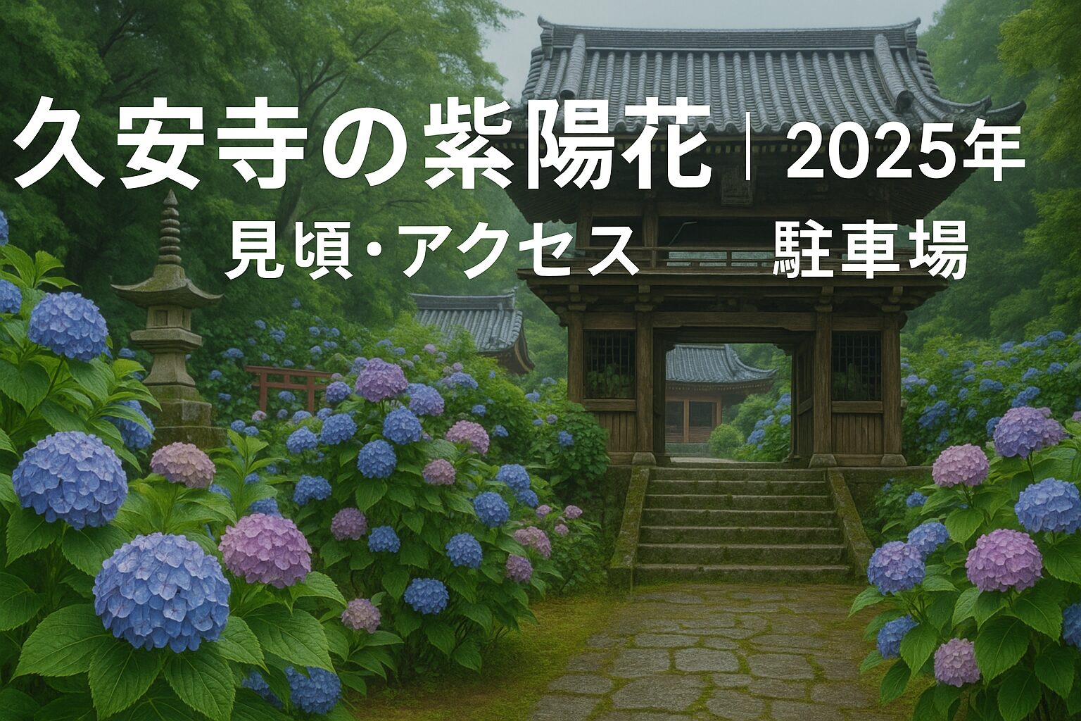 【2025年最新】久安寺の紫陽花の見頃・開花状況・アクセス完全ガイド