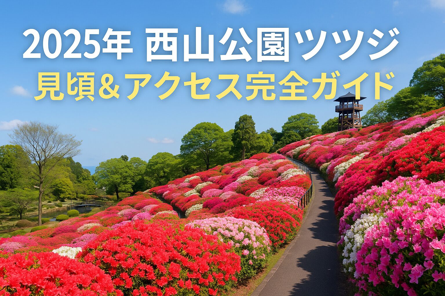 【2025年最新】西山公園のツツジ見頃・開花状況まとめ！アクセス＆駐車場ガイド