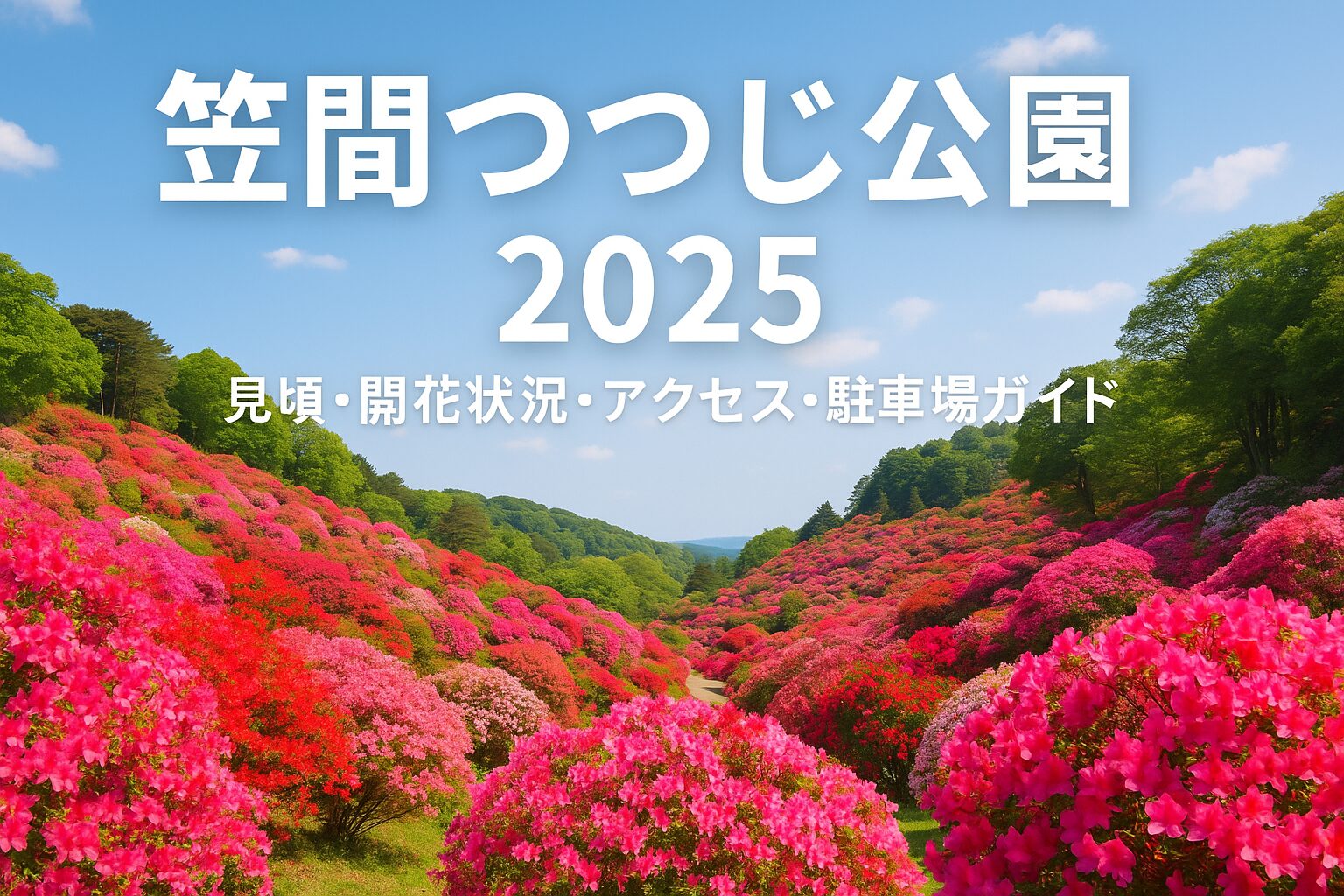 【2025年最新】笠間つつじ公園の見頃・開花状況とアクセス・駐車場ガイド