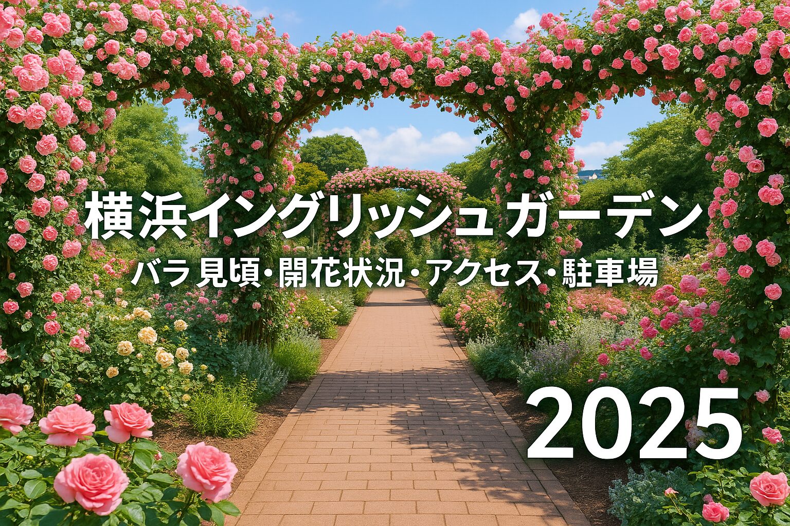 2025年版｜横浜イングリッシュガーデンのバラ最新情報！見頃・開花状況・アクセス・駐車場ガイド