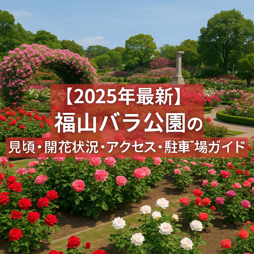 【2025年版】福山バラ公園の見頃・開花状況・アクセス完全ガイド