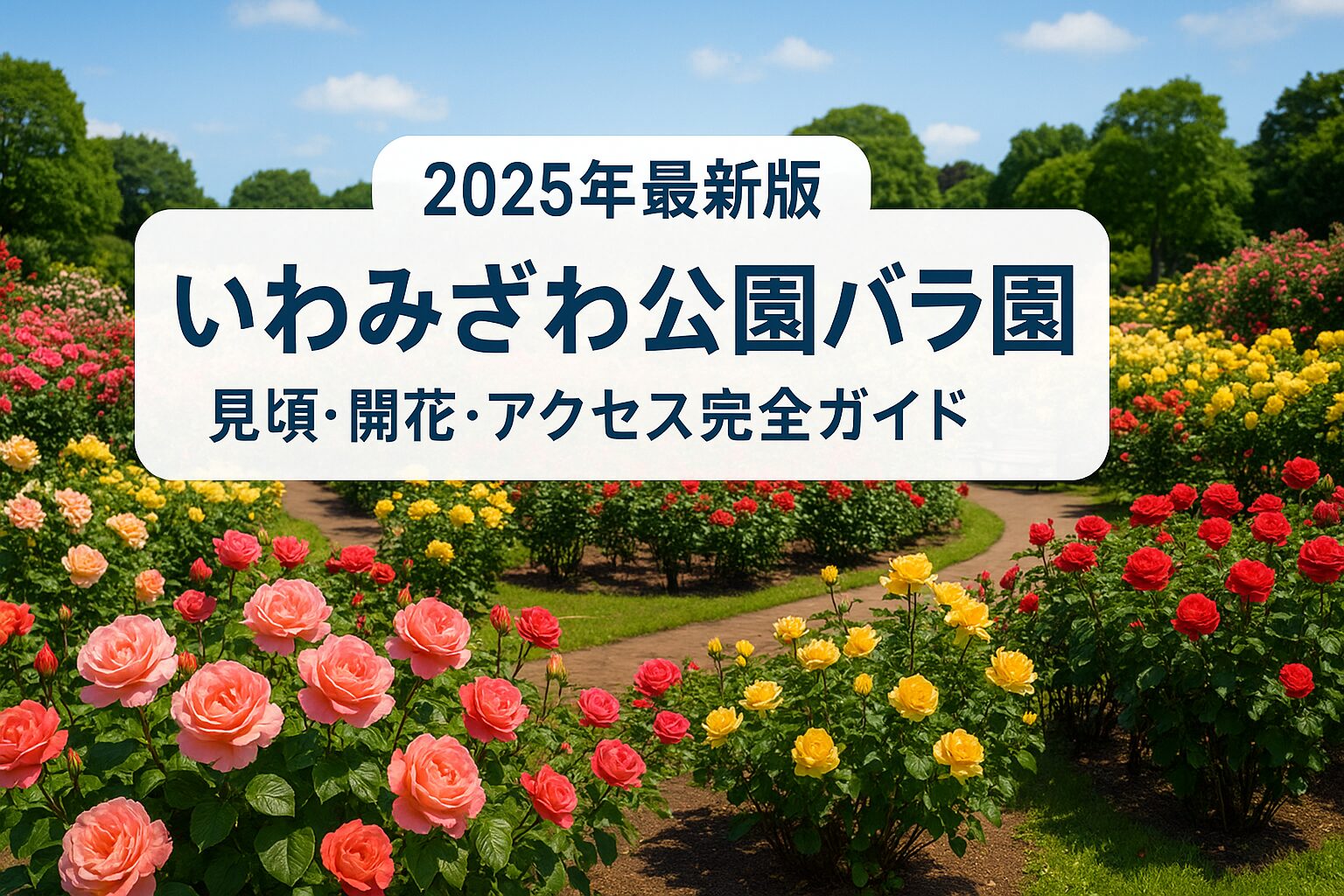 いわみざわ公園バラ園2025｜見頃・開花・アクセス完全ガイド