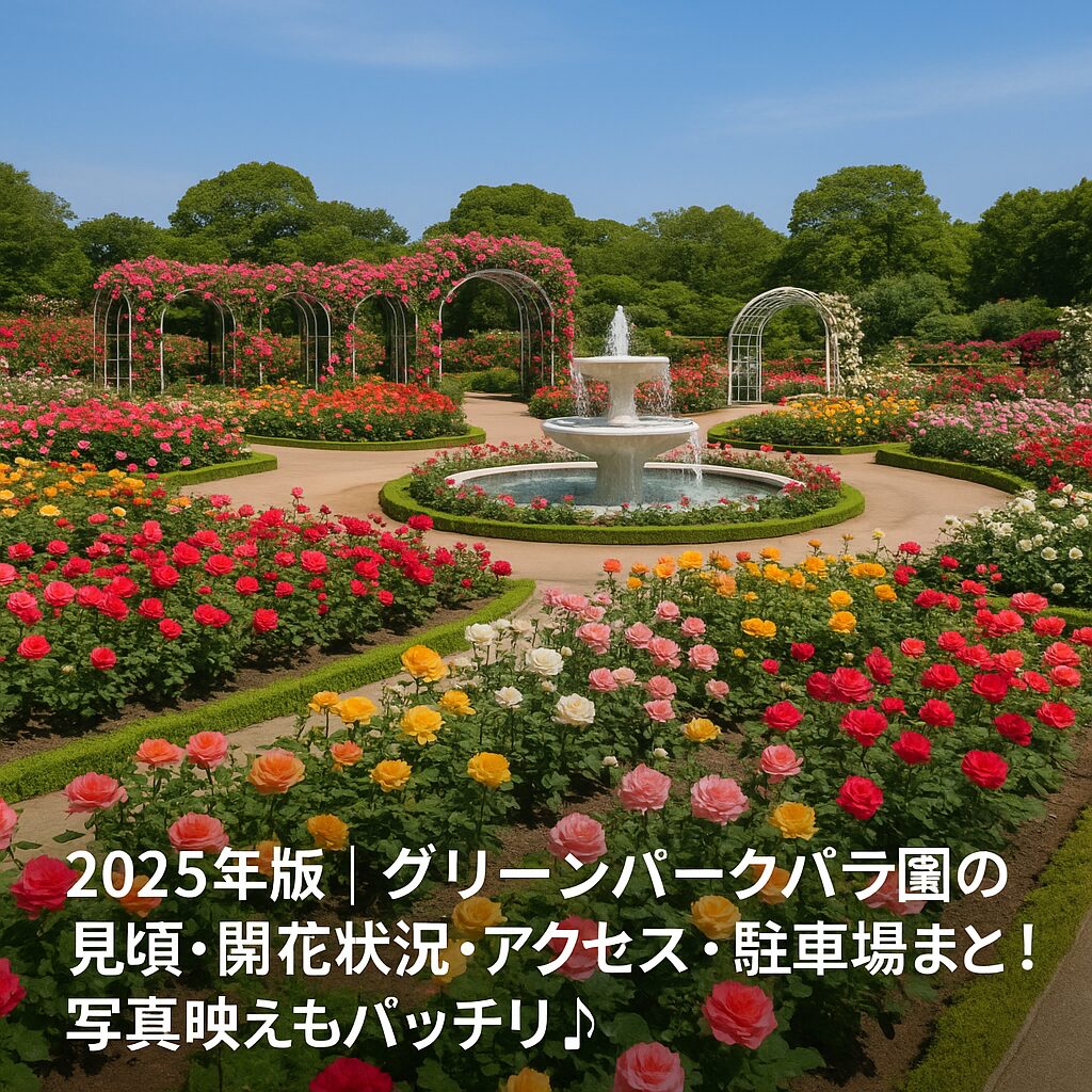 【2025年最新版】グリーンパークバラ園の見頃・開花状況・アクセス完全ガイド