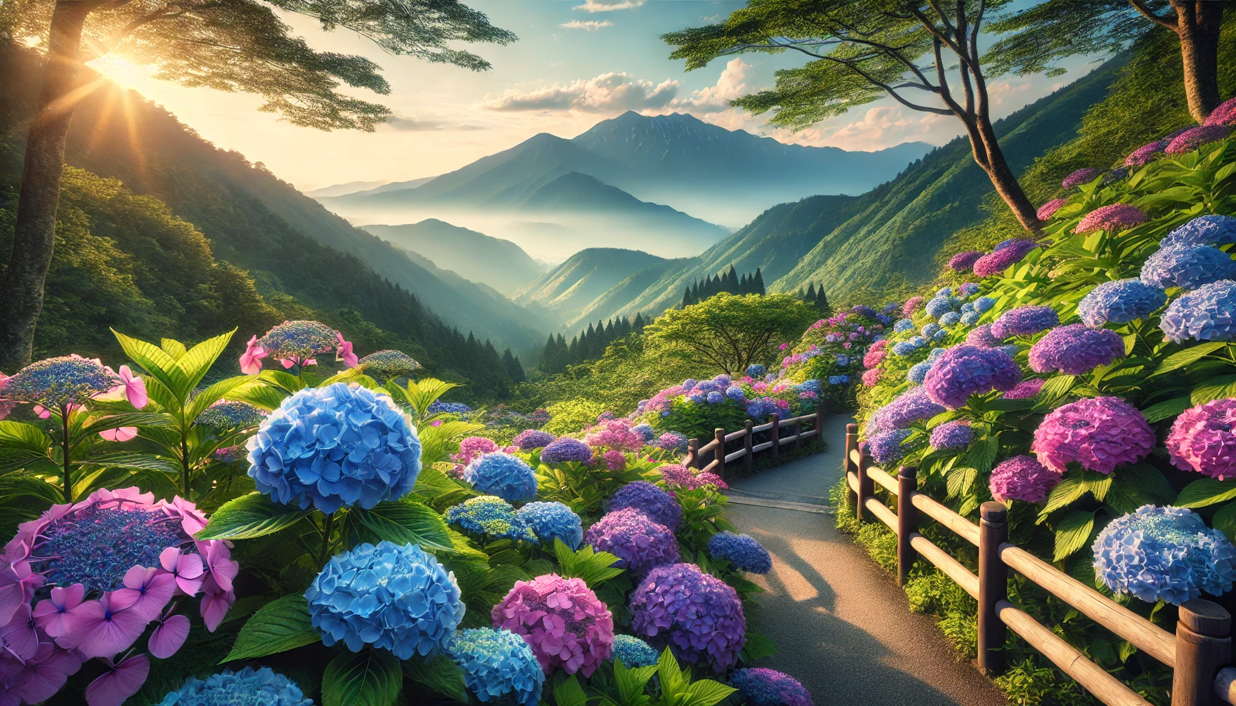 【2025年最新版】美の山公園の紫陽花が見頃！開花状況・アクセス・駐車場ガイド