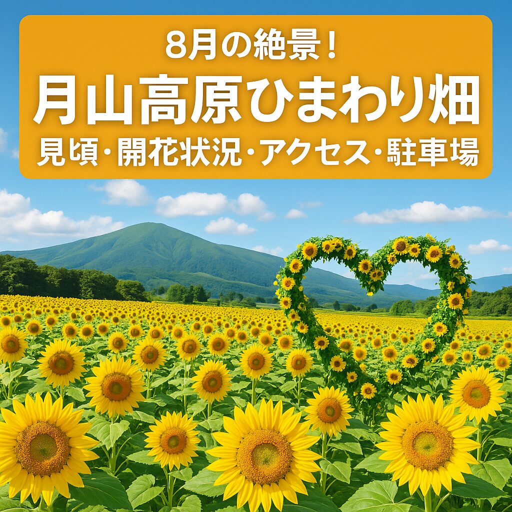 【2025年最新版】月山高原ひまわり畑の見頃はいつ？開花情報・アクセス完全ガイド