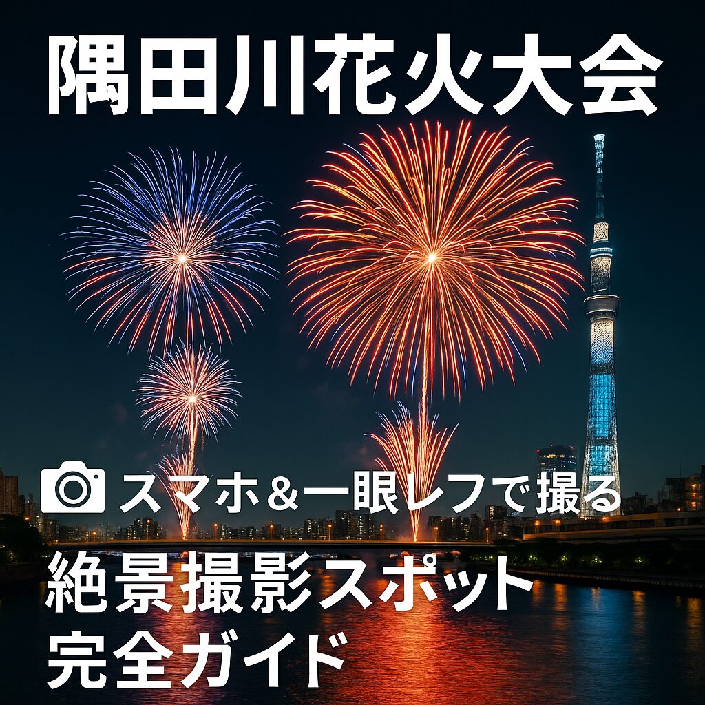 隅田川花火大会2025｜スマホ＆一眼レフで撮る絶景撮影スポット完全ガイド
