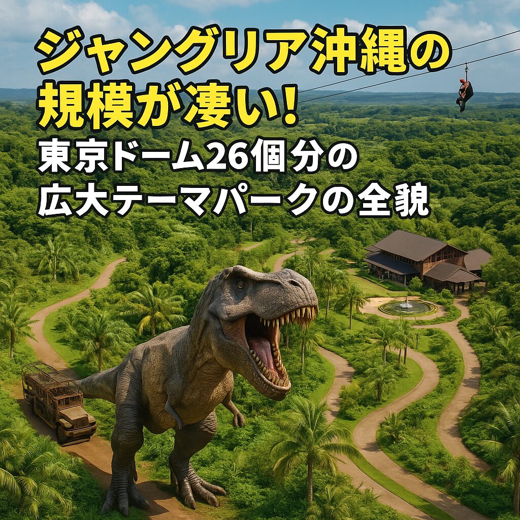 ジャングリア沖縄の規模が凄い！東京ドーム26個分の広大テーマパークの全貌
