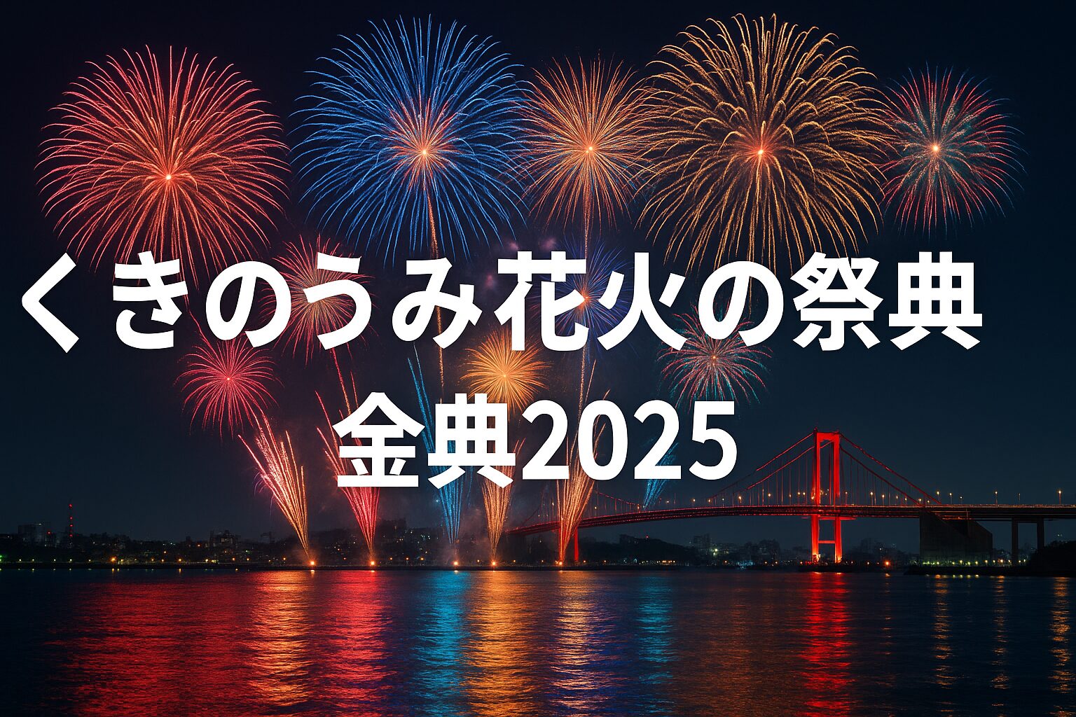 くきのうみ花火2025完全攻略｜日程・交通規制・屋台グルメまで徹底解説