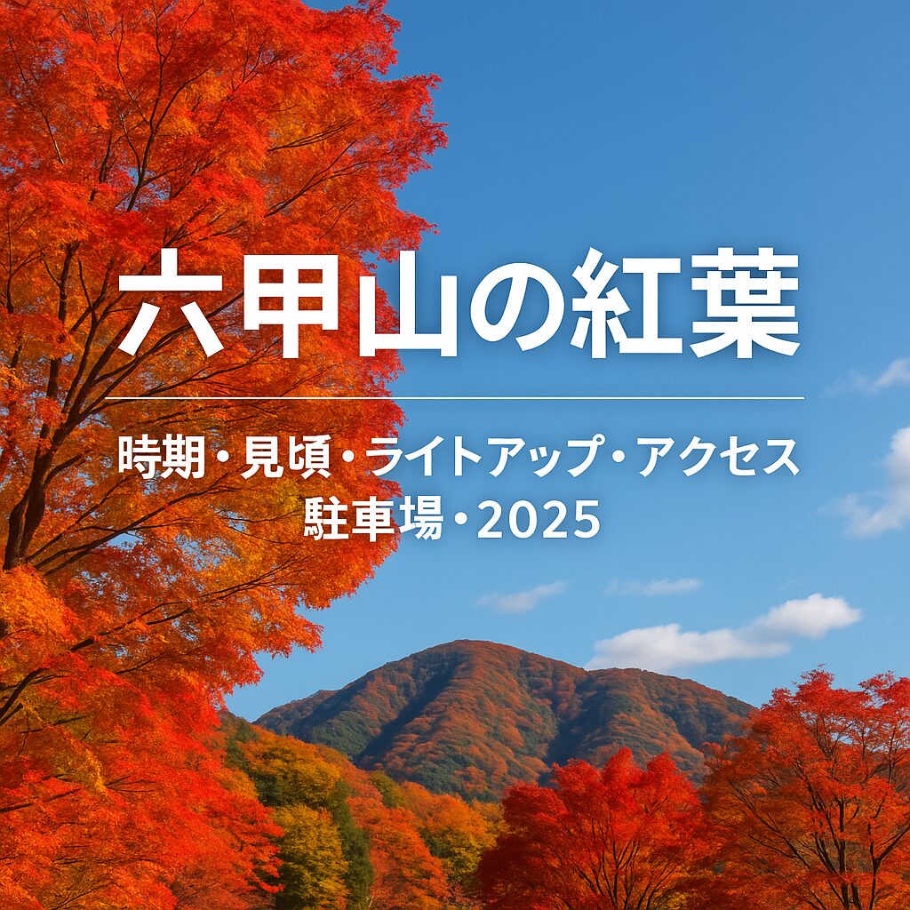【2025年最新版】六甲山の紅葉完全ガイド｜見頃・ライトアップ・アクセス情報まとめ