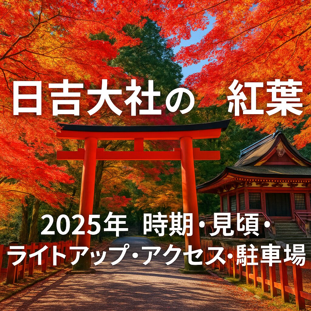 【2025年版】日吉大社の紅葉ガイド｜見頃・ライトアップ・アクセス・駐車場まで徹底解説！