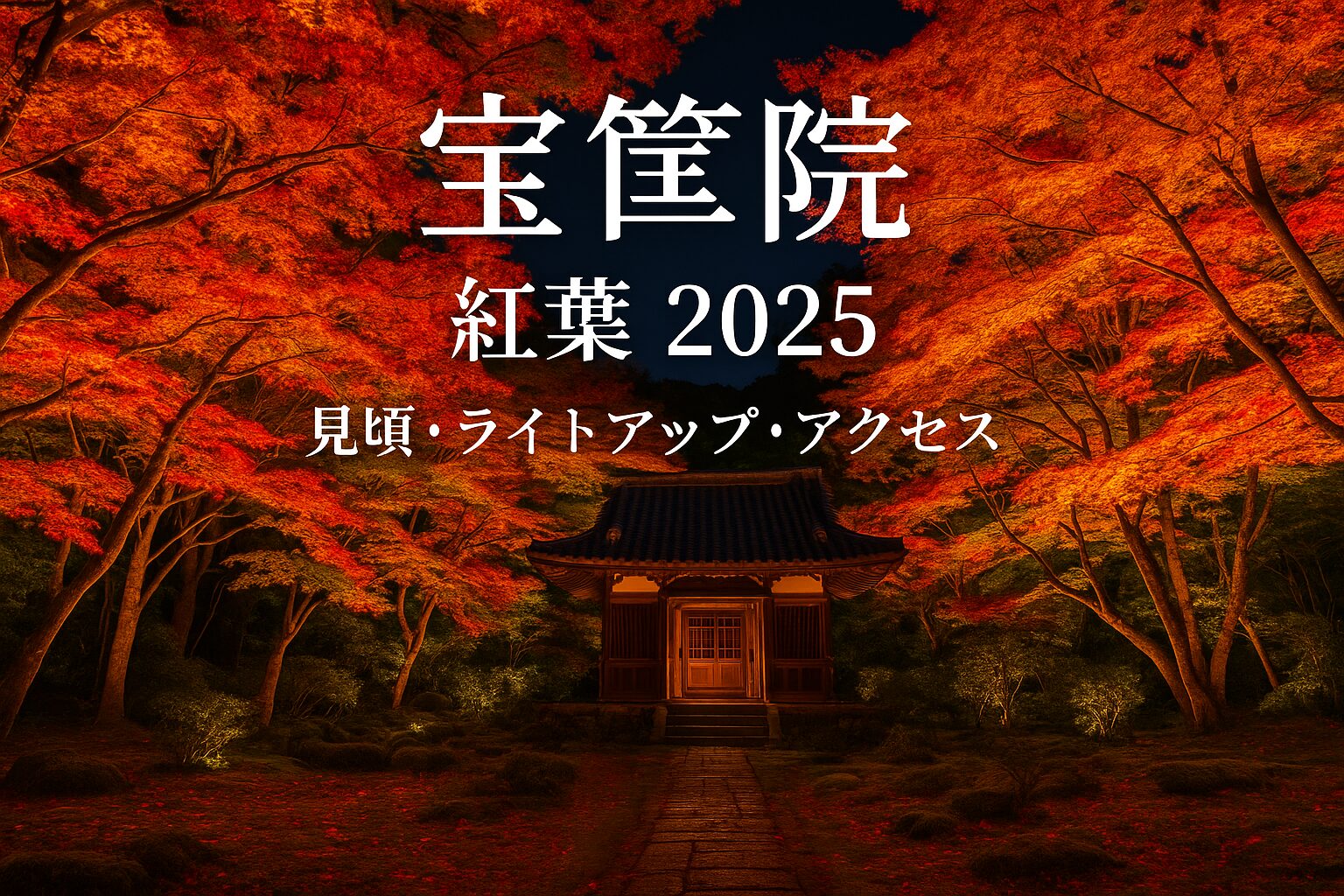 宝筐院の紅葉2025完全ガイド｜見頃・ライトアップ・アクセス・駐車場の最新情報