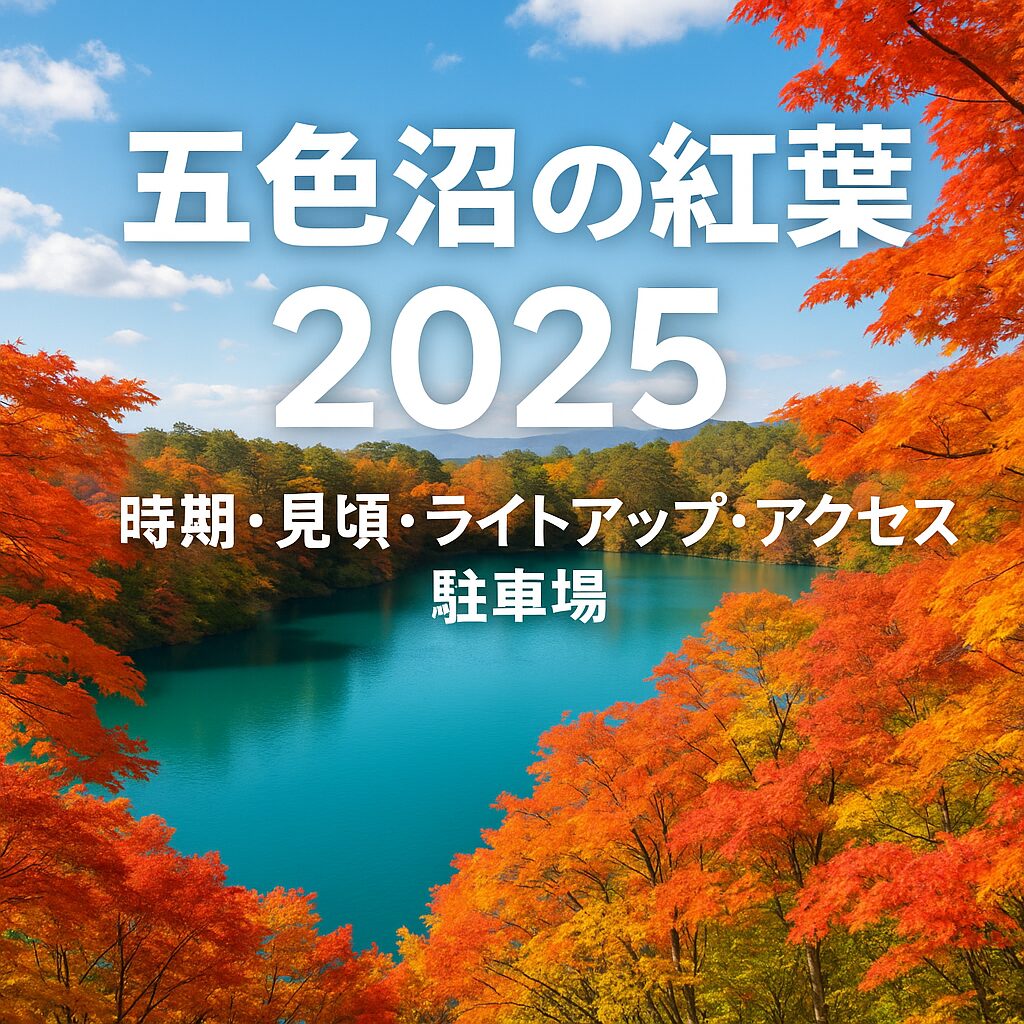 五色沼の紅葉2025完全ガイド｜見頃時期・ライトアップ・アクセス・駐車場まで徹底解説！