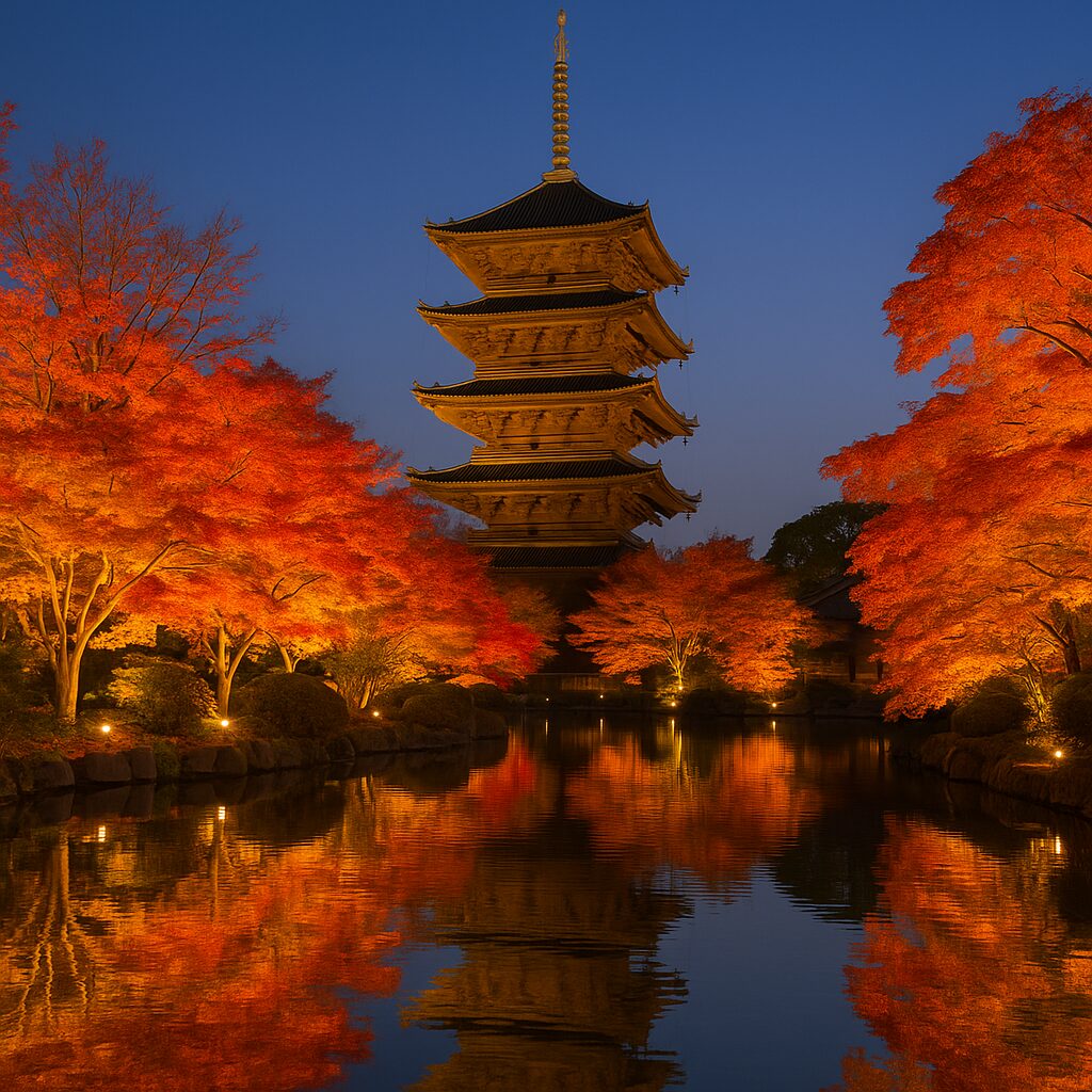 【2025年最新】東寺の紅葉ライトアップ完全ガイド!見頃・アクセス・駐車場も紹介