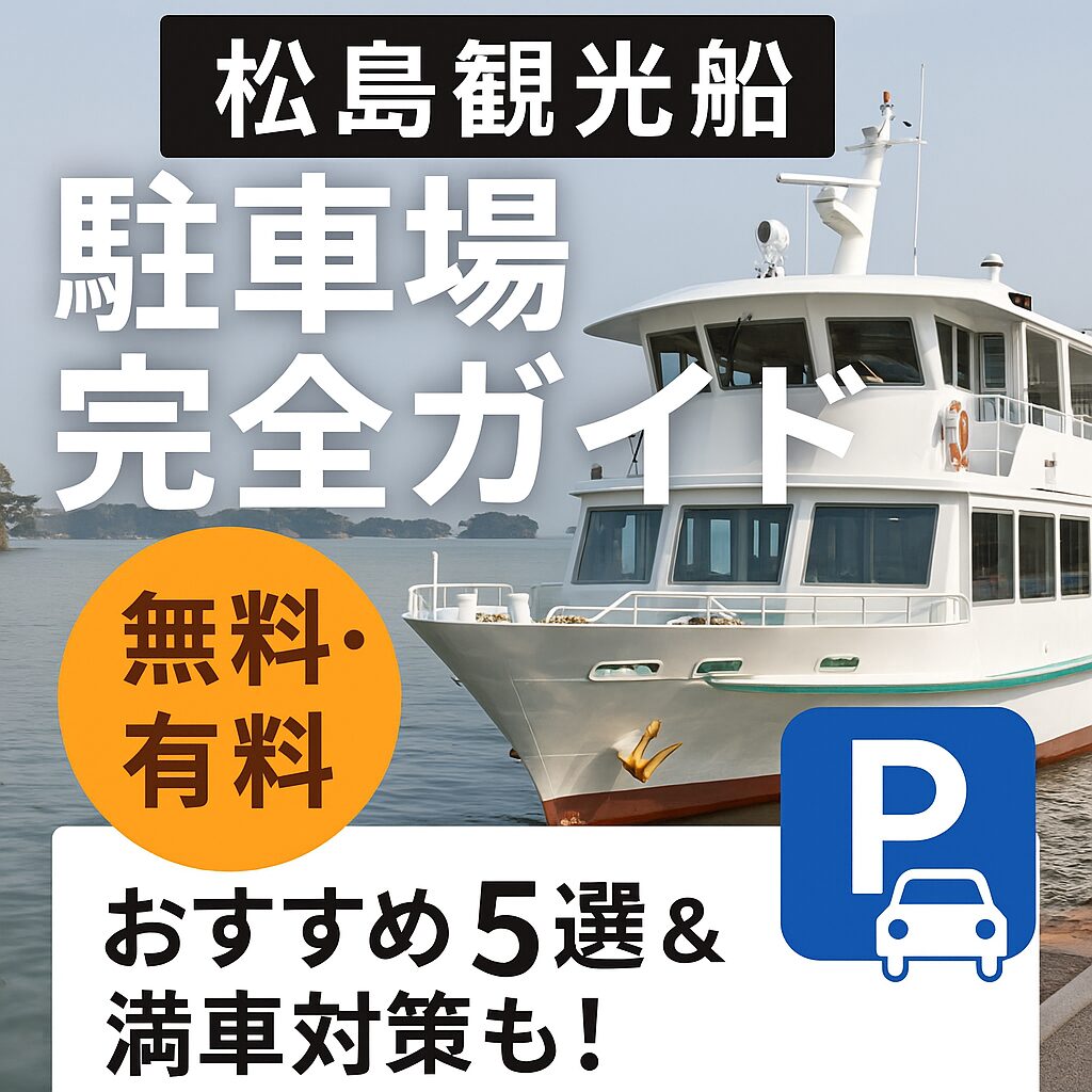 【松島観光船】駐車場完全ガイド｜無料・有料・アクセス別おすすめ5選＆満車対策も！