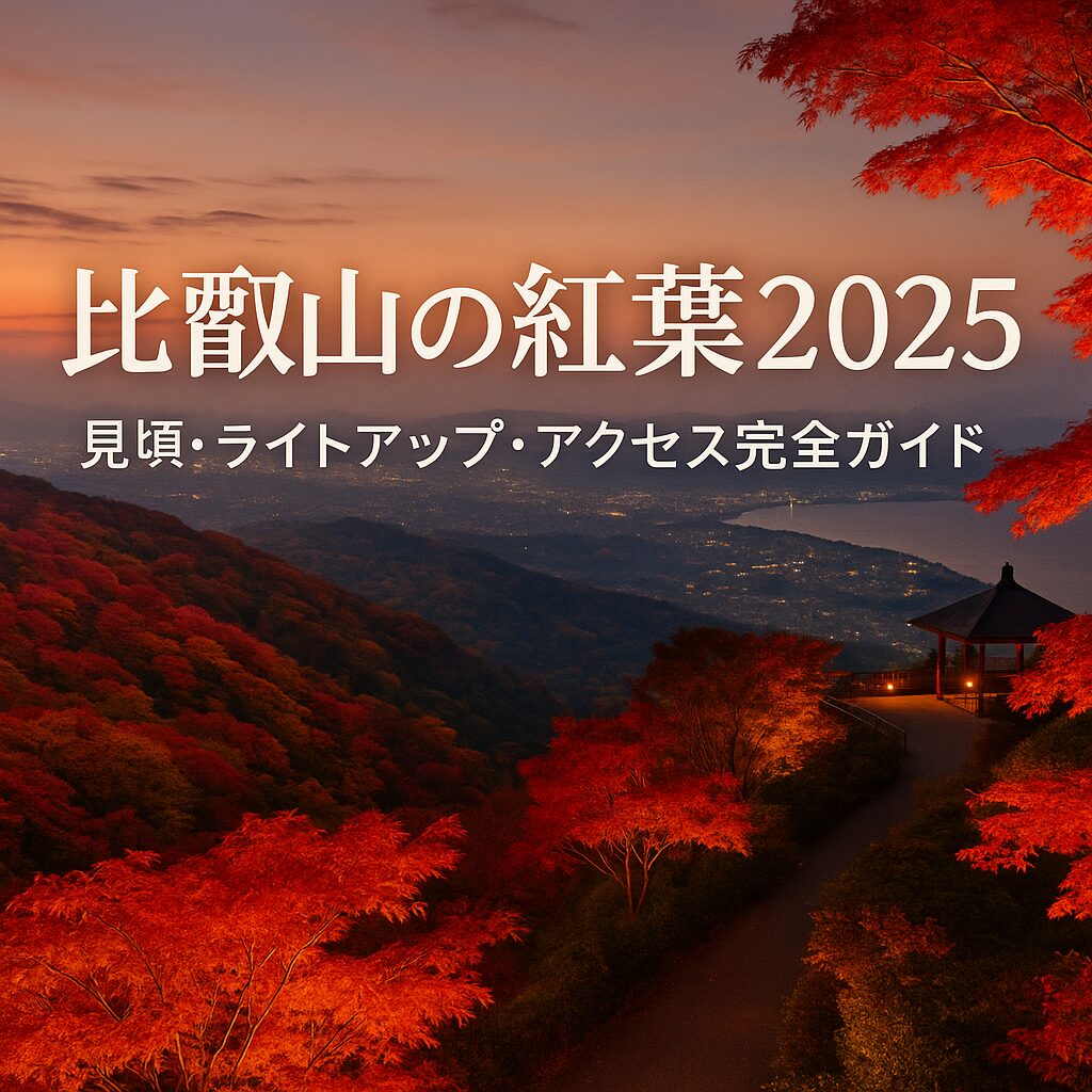 比叡山紅葉2025｜見頃はいつ？ライトアップ・駐車場・アクセス情報まとめ