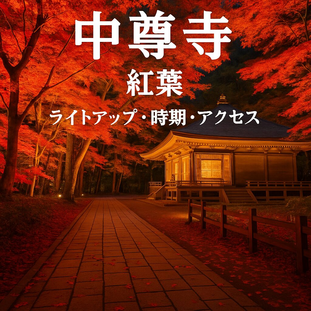 【2025年版】中尊寺の紅葉ガイド｜見頃・ライトアップ・アクセス・駐車場まとめ