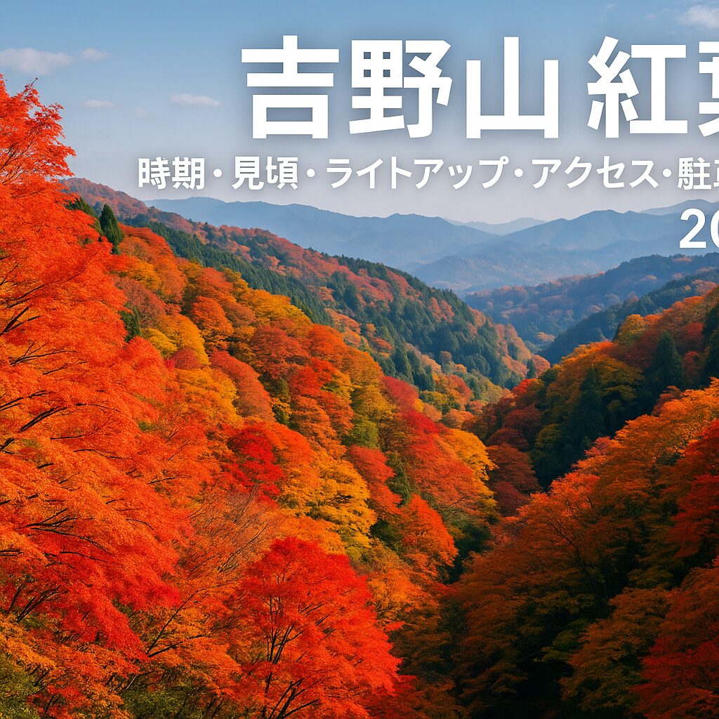 【2025年版】吉野山の紅葉完全ガイド｜見頃・ライトアップ・アクセス・駐車場情報まとめ