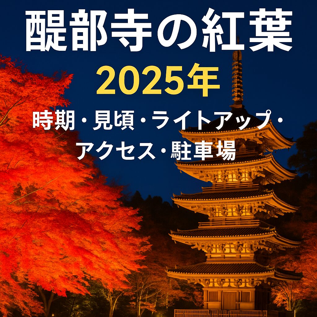 【2025年版】醍醐寺の紅葉完全ガイド｜見頃・ライトアップ・アクセス・駐車場情報まとめ