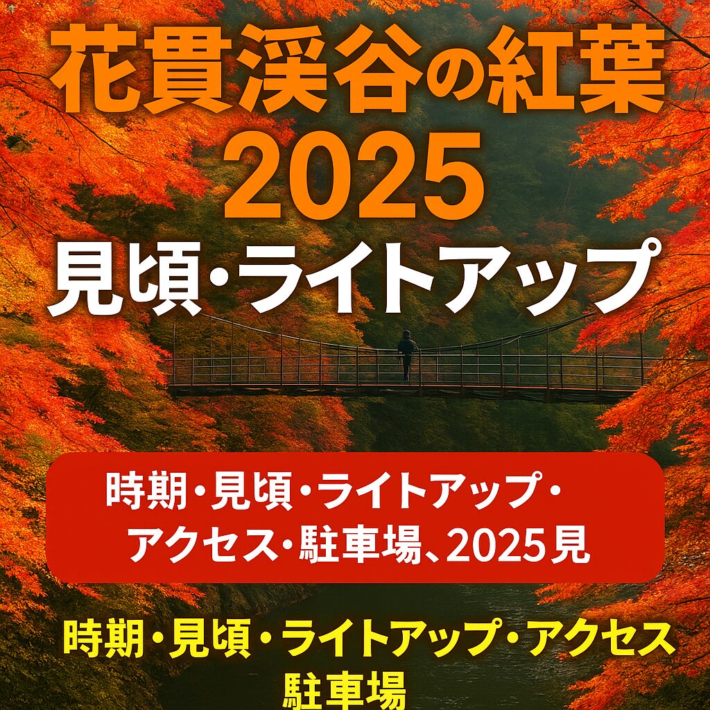 【2025年最新】花貫渓谷の紅葉見頃・ライトアップ完全ガイド｜駐車場・アクセス情報も！