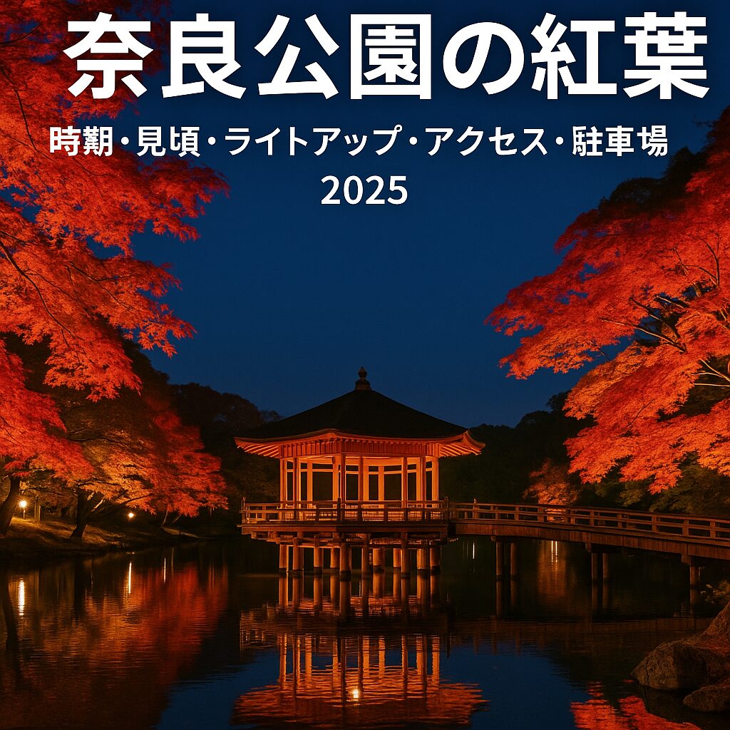 【2025年最新】奈良公園の紅葉完全ガイド｜見頃・ライトアップ・アクセス・駐車場まで網羅！