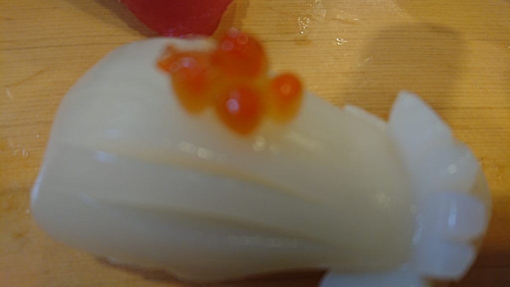 亀八寿司のイカ